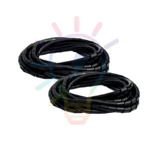Organizador De Cables En Espiral Negro