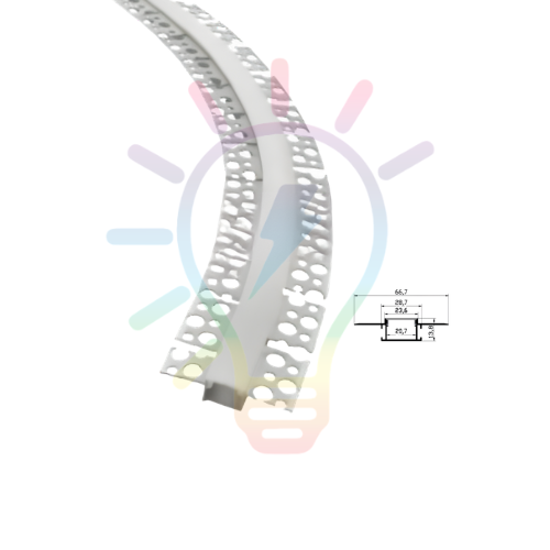 Perfil Para Cinta Led Camuflado Flexible